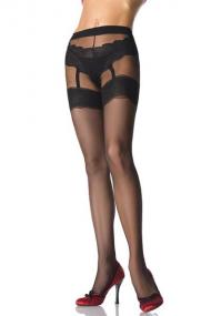 Lycra sheer faux tanga shorts