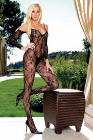 flower lace bodystocking