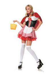 2 pc lil red riding hood costume